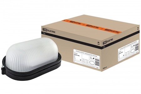 TDM ELECTRIC SQ0303-0045 Светильник НПБ1401 черный/овал 60Вт К IP54 TDM